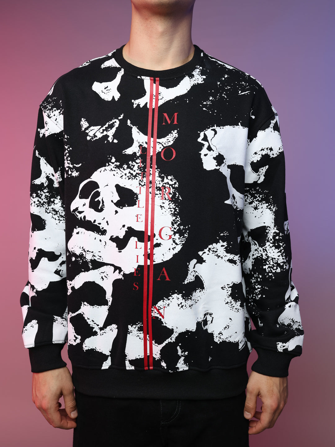 Wicked Black Printed Sweatshirt