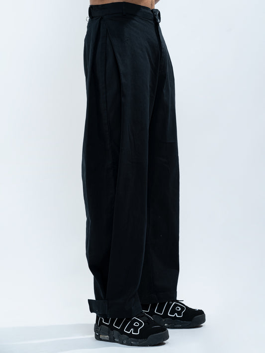 Regular Men's Black Trousers