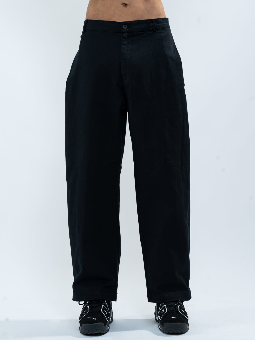 Regular Men's Black Trousers