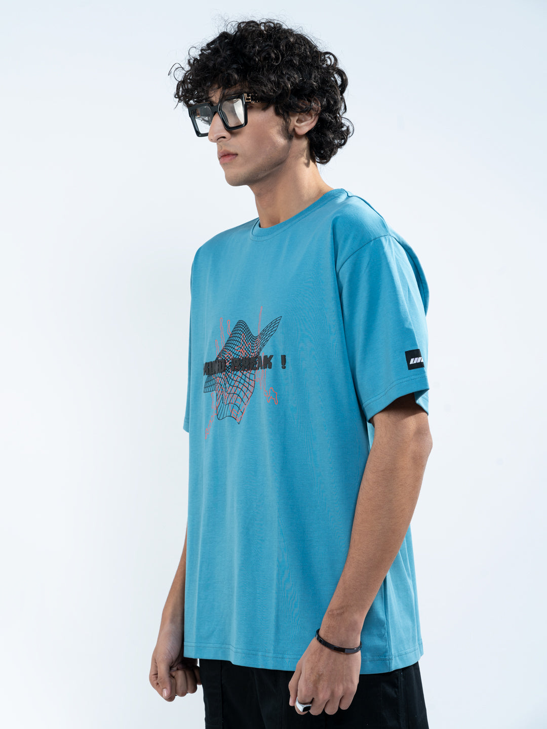 Mind Break Electric Blue Men's T-Shirt