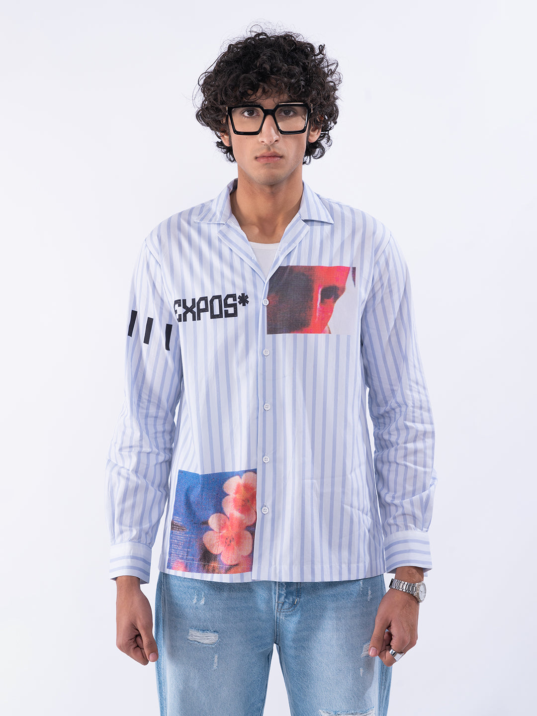 Striped Men's Casual Shirt