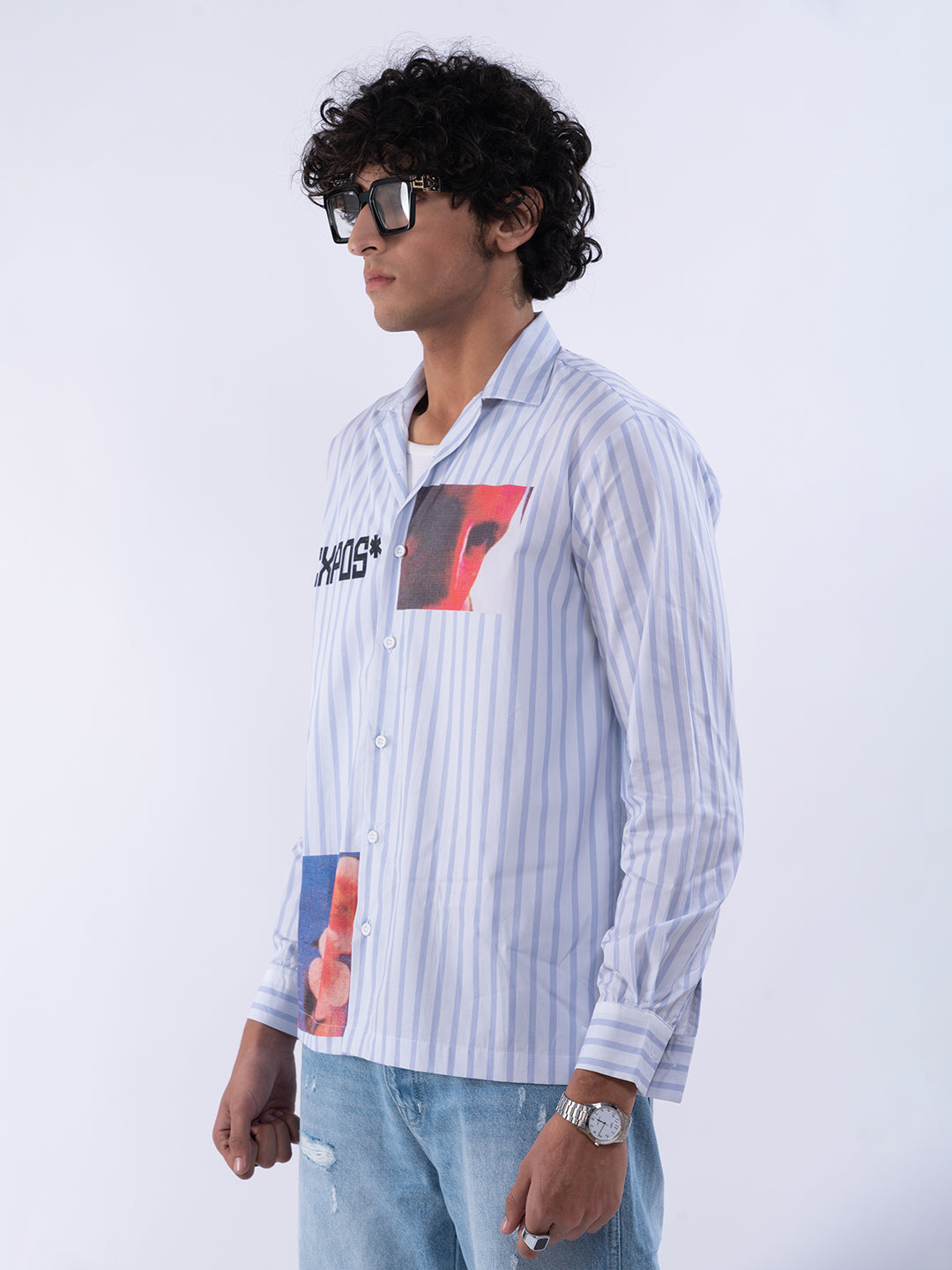 Striped Men's Casual Shirt