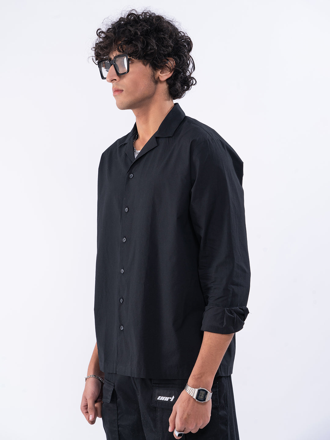 Metaverse Graphic Black Shirt