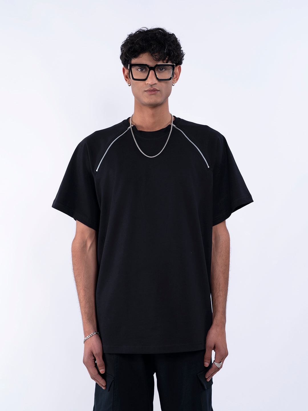 Jackboys Black Zipper T-Shirt