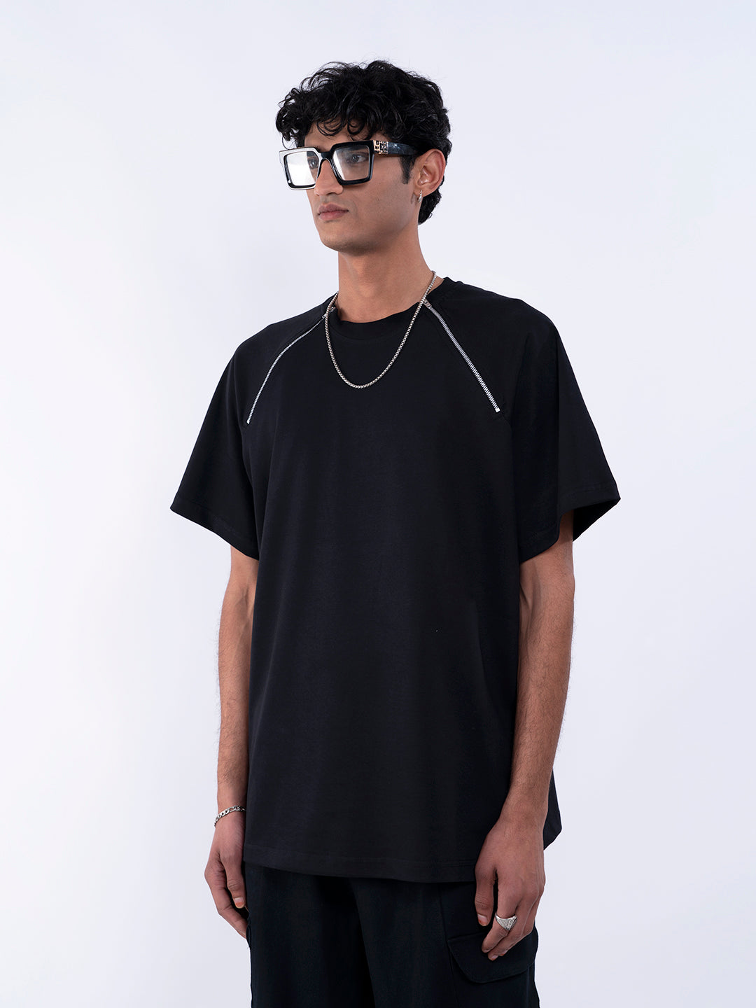 Jackboys Black Zipper T-Shirt