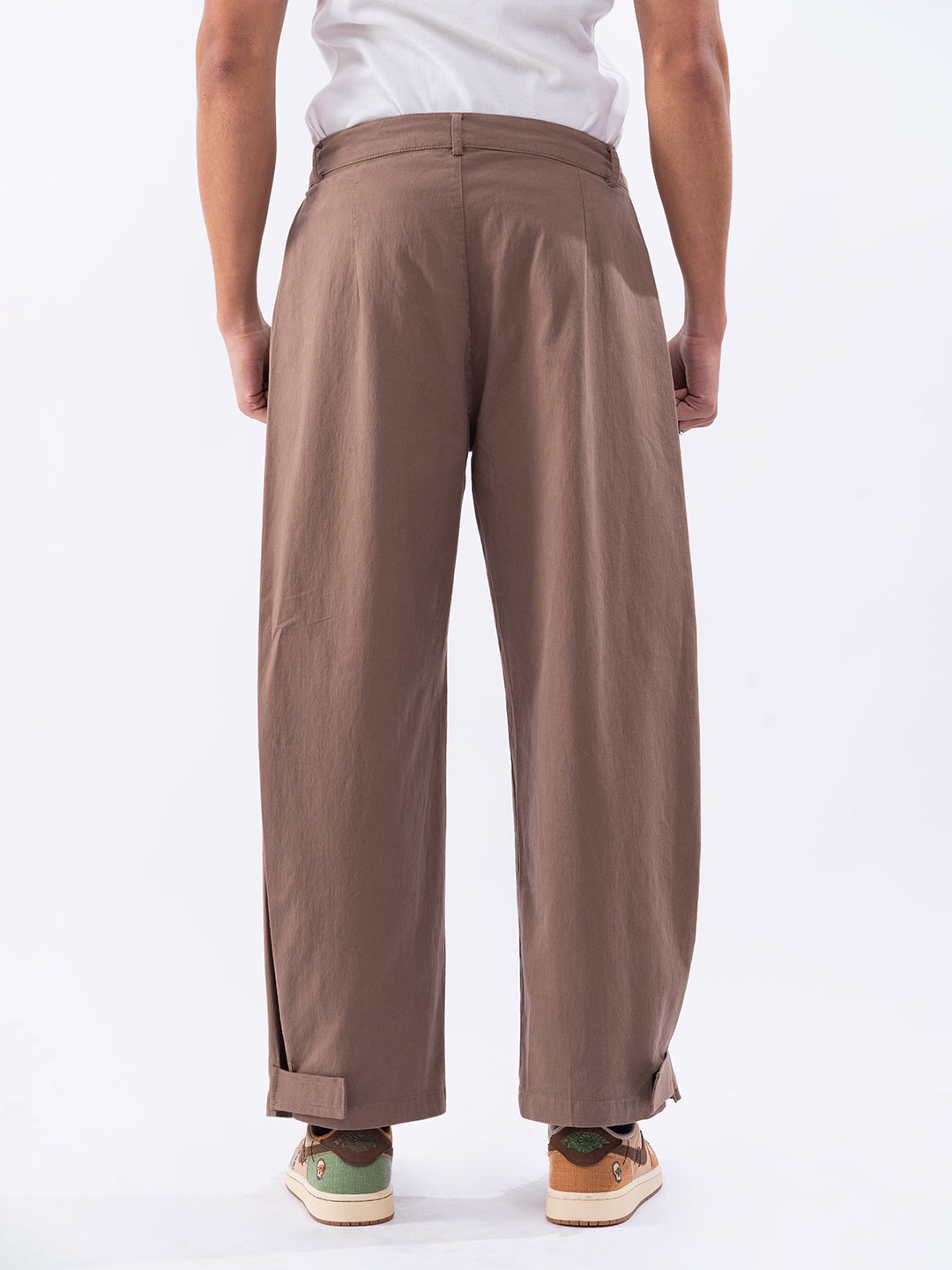 Regular Men's Brown Trousers