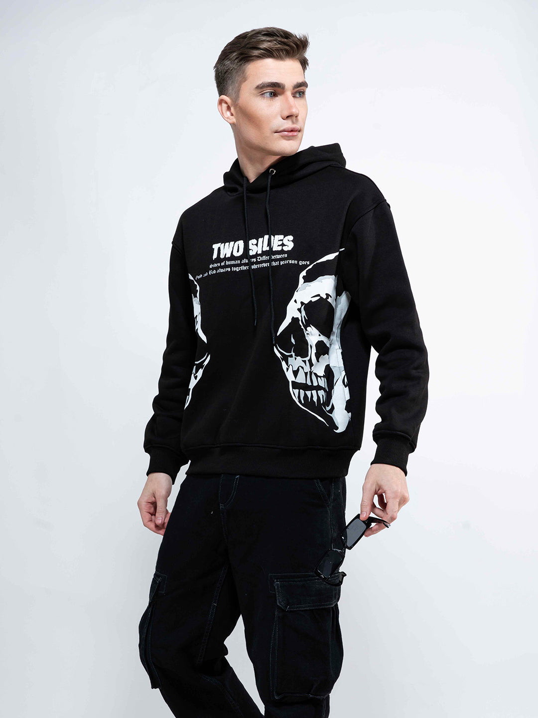 Two Sides Regular Men's Hoodie