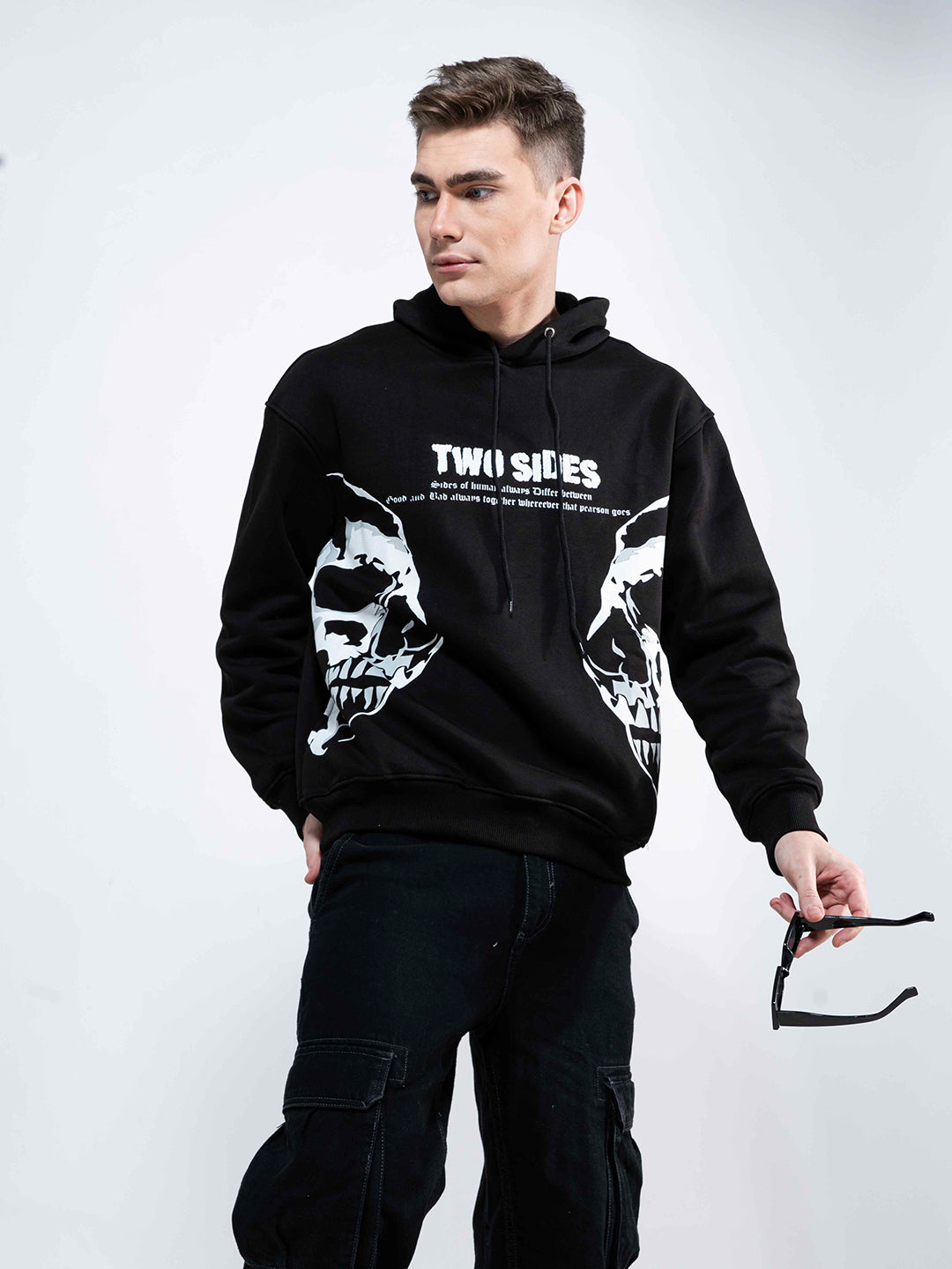 Two Sides Regular Men's Hoodie