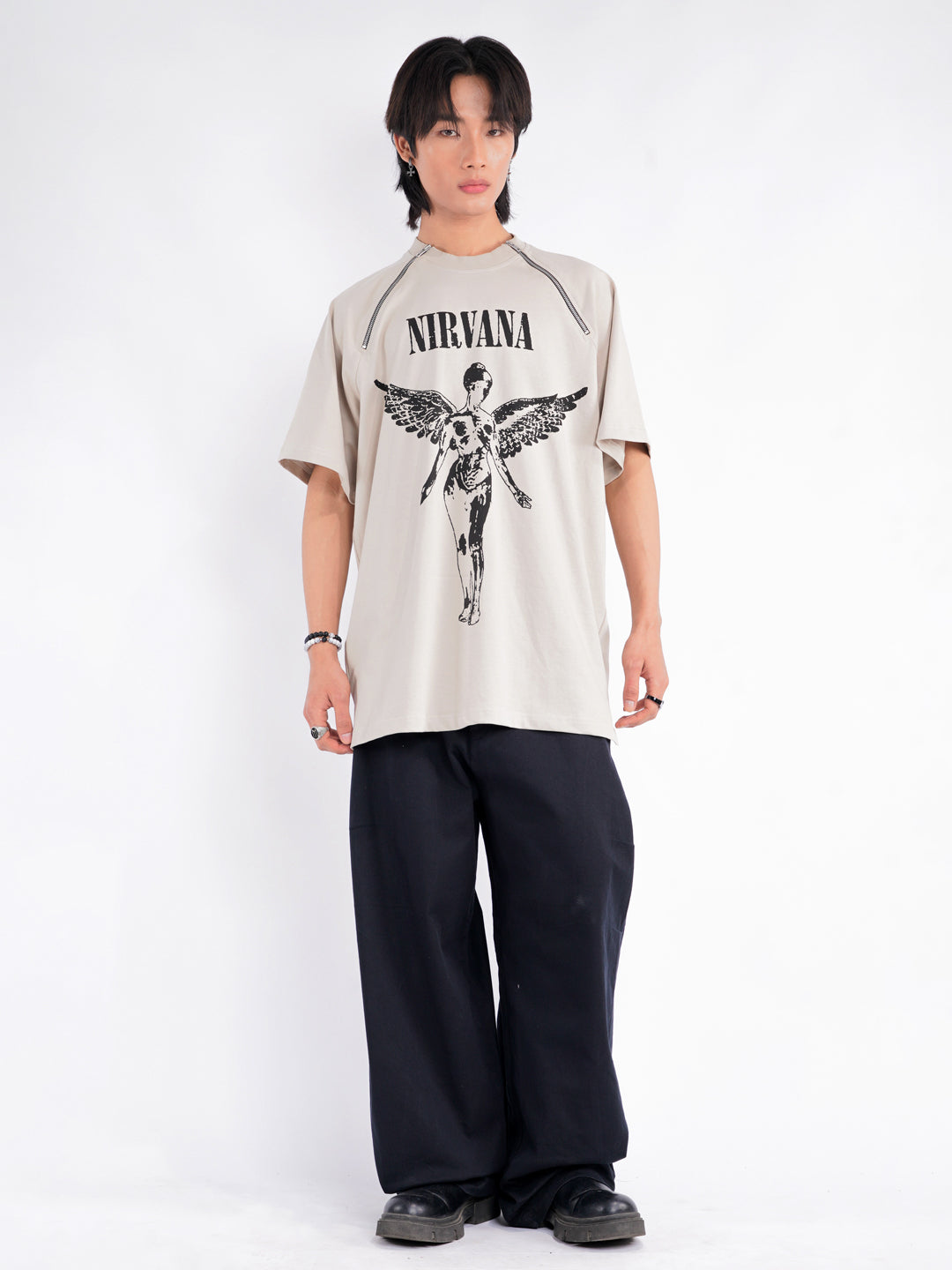 Nirvana T-Shirt in Beige